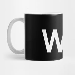 Win motivational text design Mug